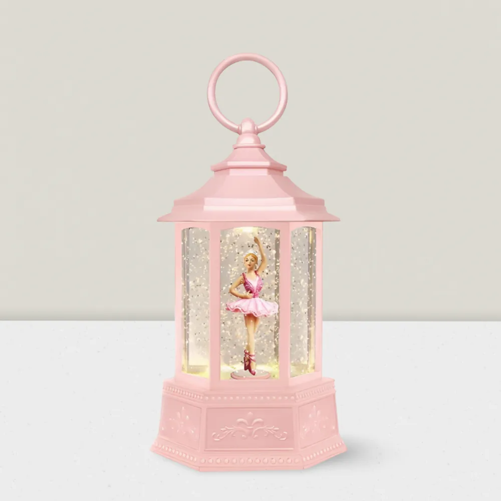 Autres décorations de Noël - Lanterne Boule à Neige LED – Danseuse Étoile en Robe Blanche (LED Blanc Chaud) – Minuterie & Option DC - BLUE STAR B.V.