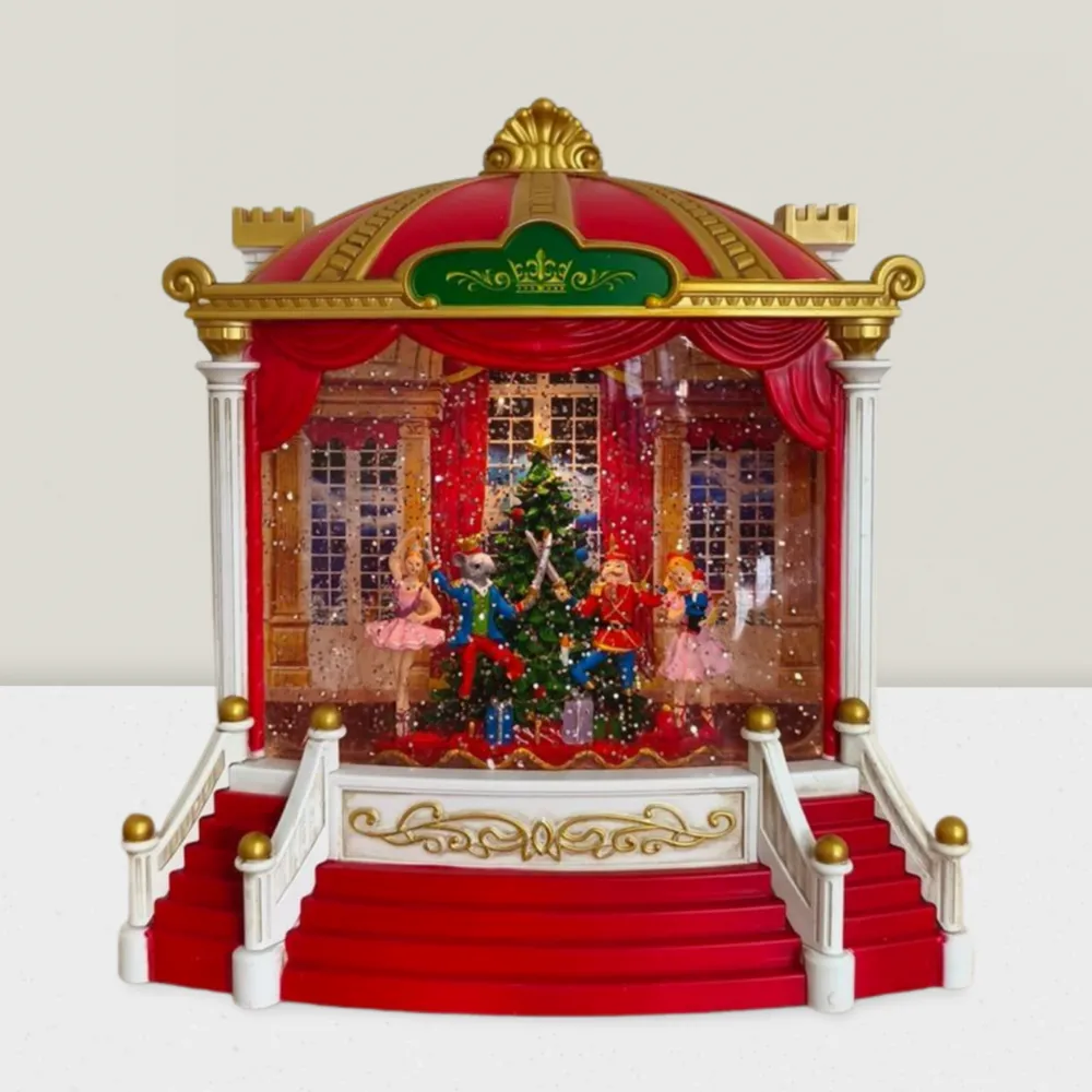 Other Christmas decorations - Christmas LED Theatre Snow Globe – Nutcracker Ballet Scene (Warm White LED) – Timer & DC Option - BLUE STAR B.V.