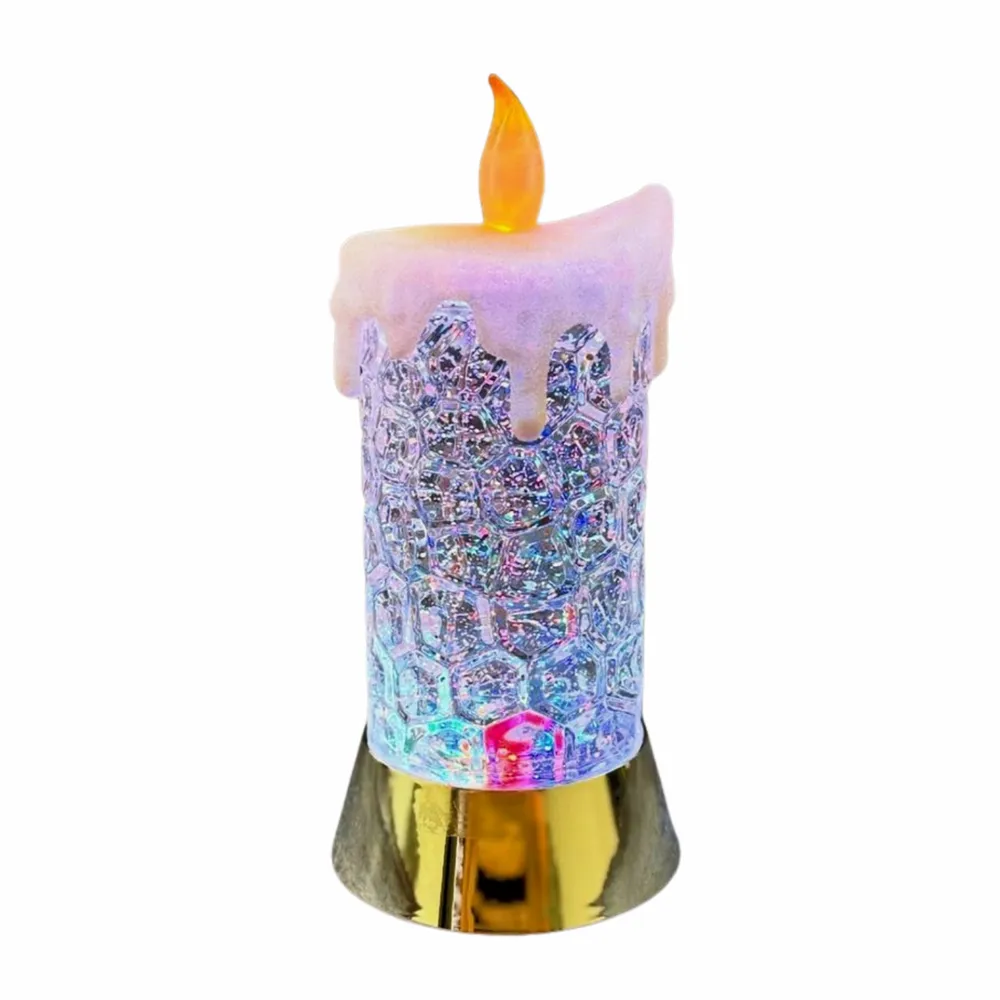 Other Christmas decorations - Christmas LED Crystal Candle – Color-Changing RGB Glow (DC Option) - BLUE STAR B.V.
