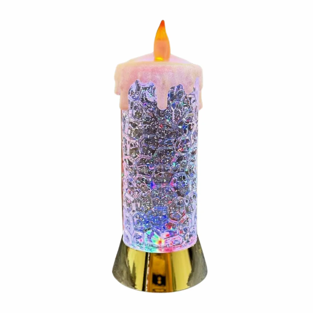 Other Christmas decorations - Christmas LED Crystal Candle – Tall Design with Color-Changing RGB Glow (DC Option) - BLUE STAR B.V.