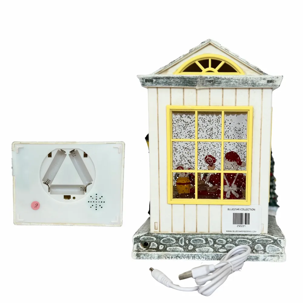 Other Christmas decorations - Christmas LED Candy Shop Scene – Santa & Children (Warm White LED & Music) – DC Option - BLUE STAR B.V.