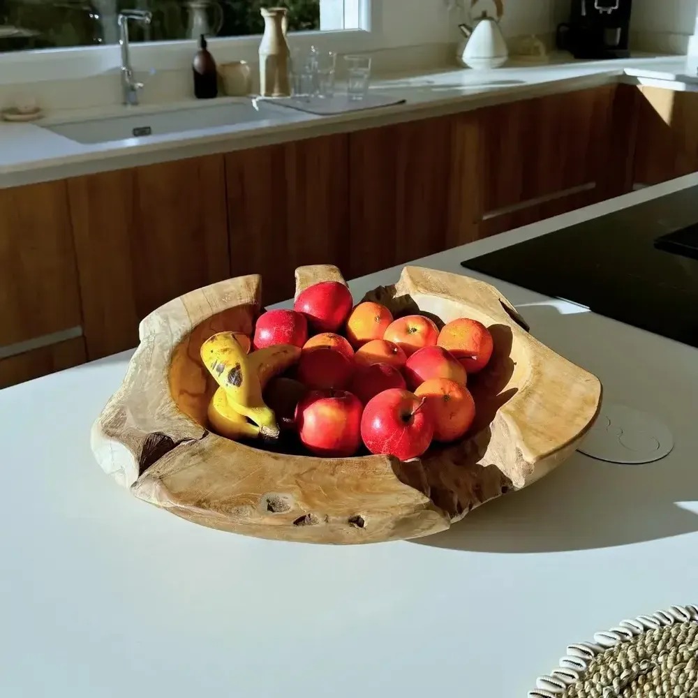 Trays - Teak fruit tray - CASSI - HYDILE