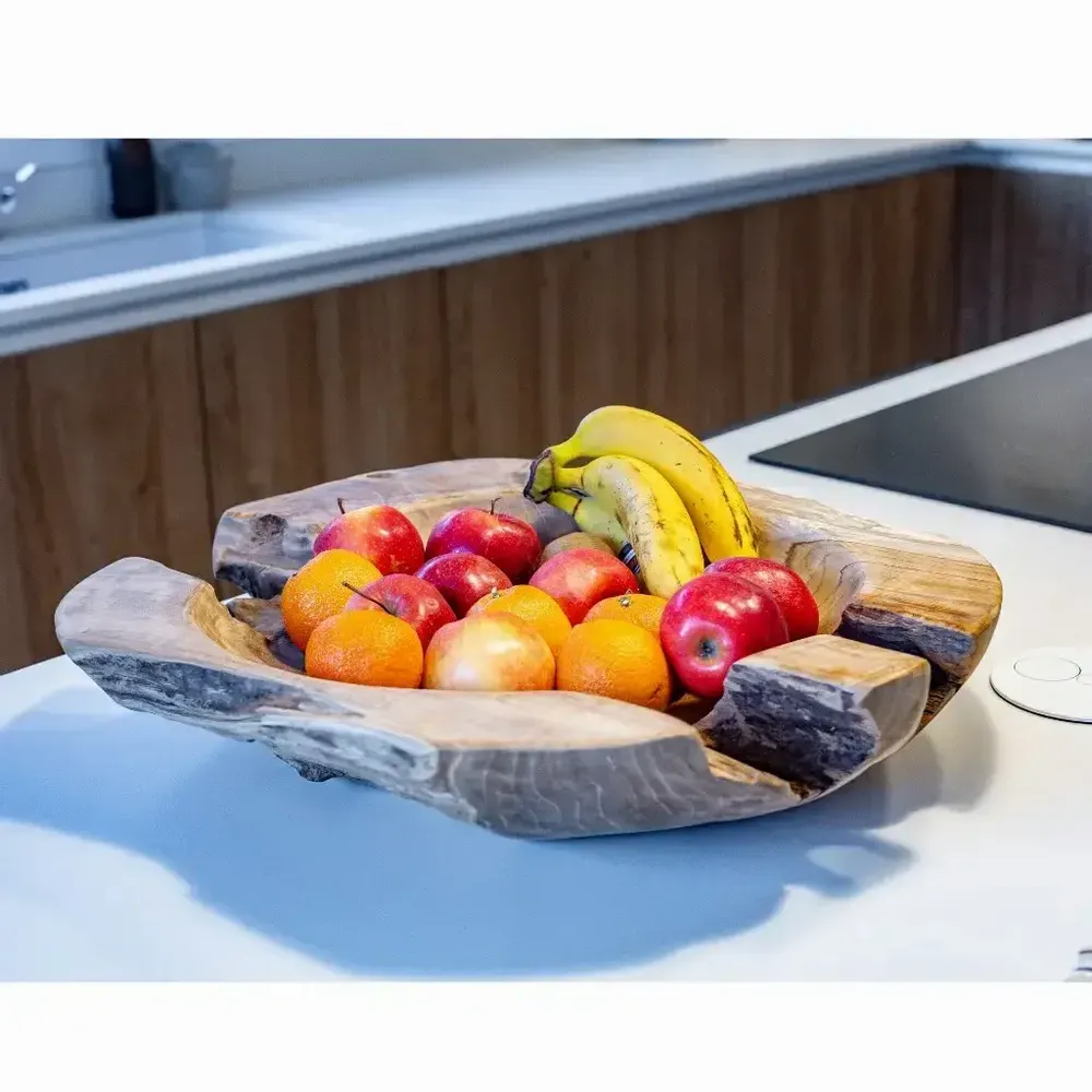 Trays - Teak fruit tray - CASSI - HYDILE