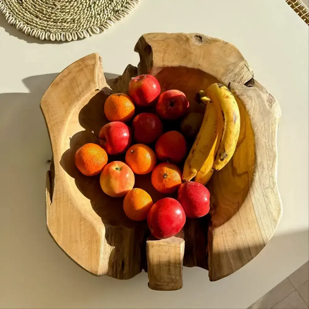 Trays - Teak fruit tray - CASSI - HYDILE