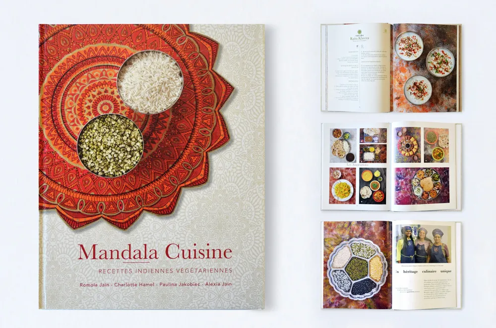 Gifts - Book  "Mandala Cuisine" ® +60 Indian authentic vegetarian recipes - ATELIER MANDALA
