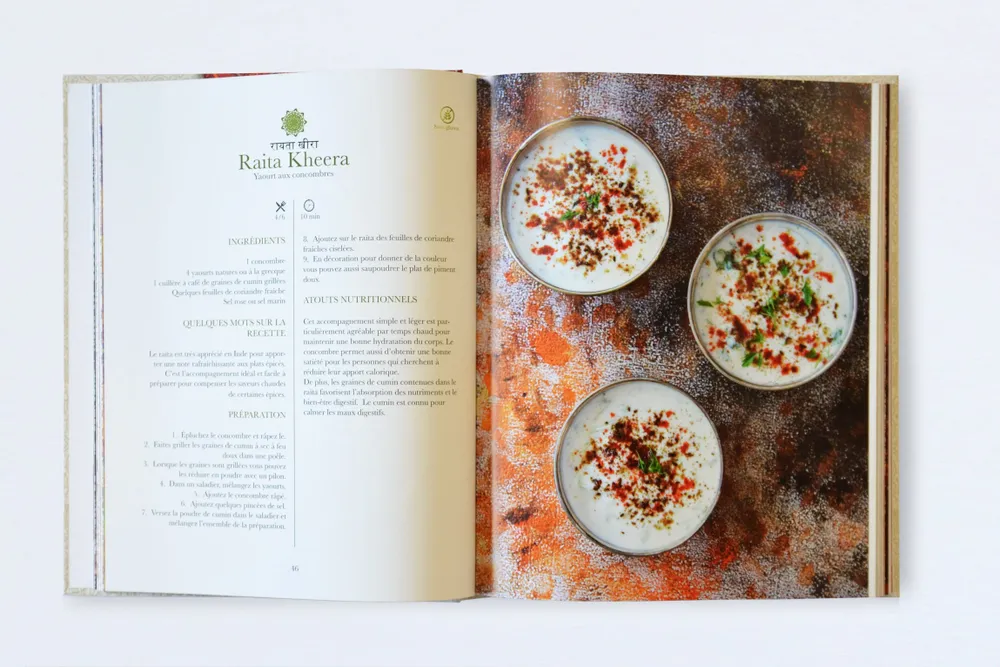Gifts - Book  "Mandala Cuisine" ® +60 Indian authentic vegetarian recipes - ATELIER MANDALA