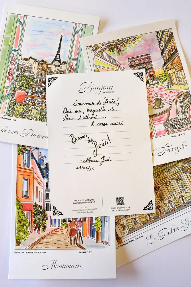 Gifts - Nomad Watercolor Kit - Souvenirs of Paris (all included) | Kit n' Kif - ATELIER MANDALA