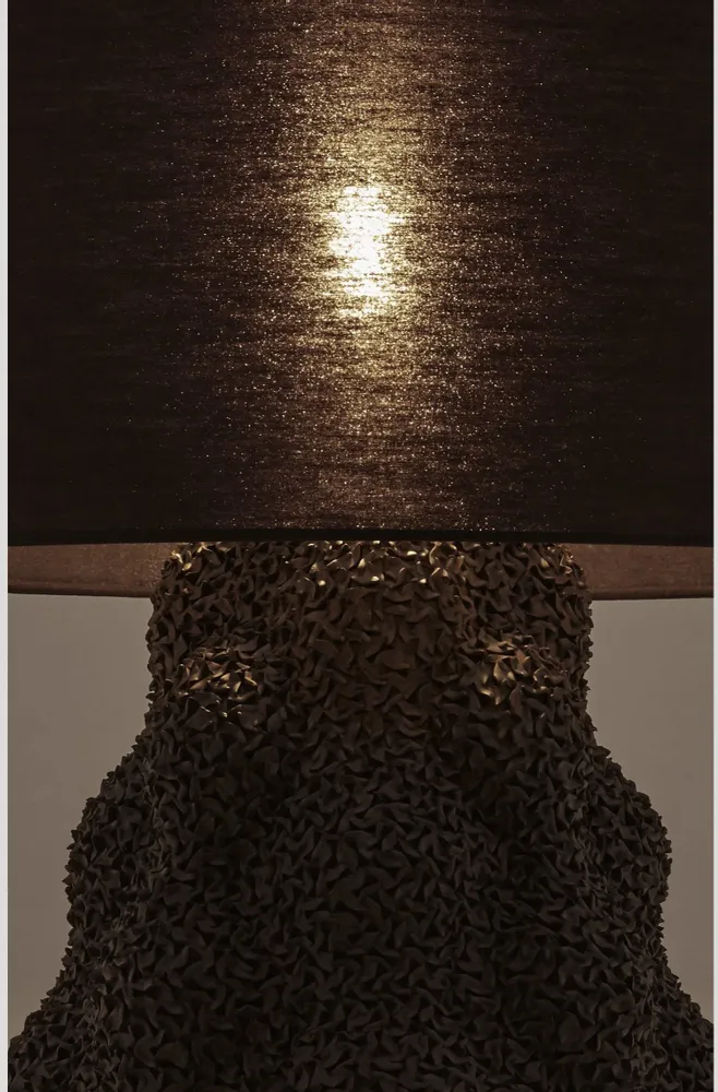 Lampes de table - "Black Flowers" lamp - GILLES CAFFIER