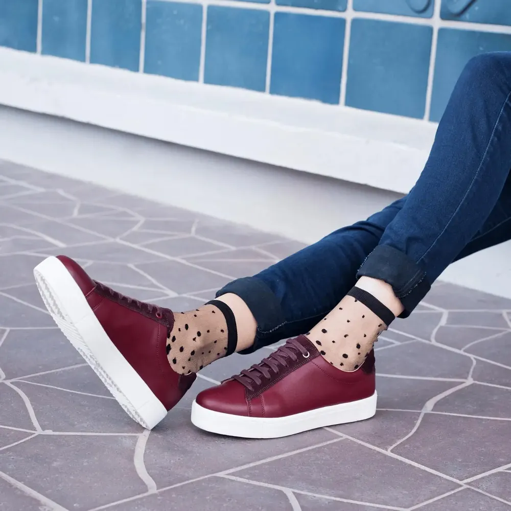 Gifts - NakaMeguro Black 36-38 : polka-dot transparent socks - ATELIER ST EUSTACHE