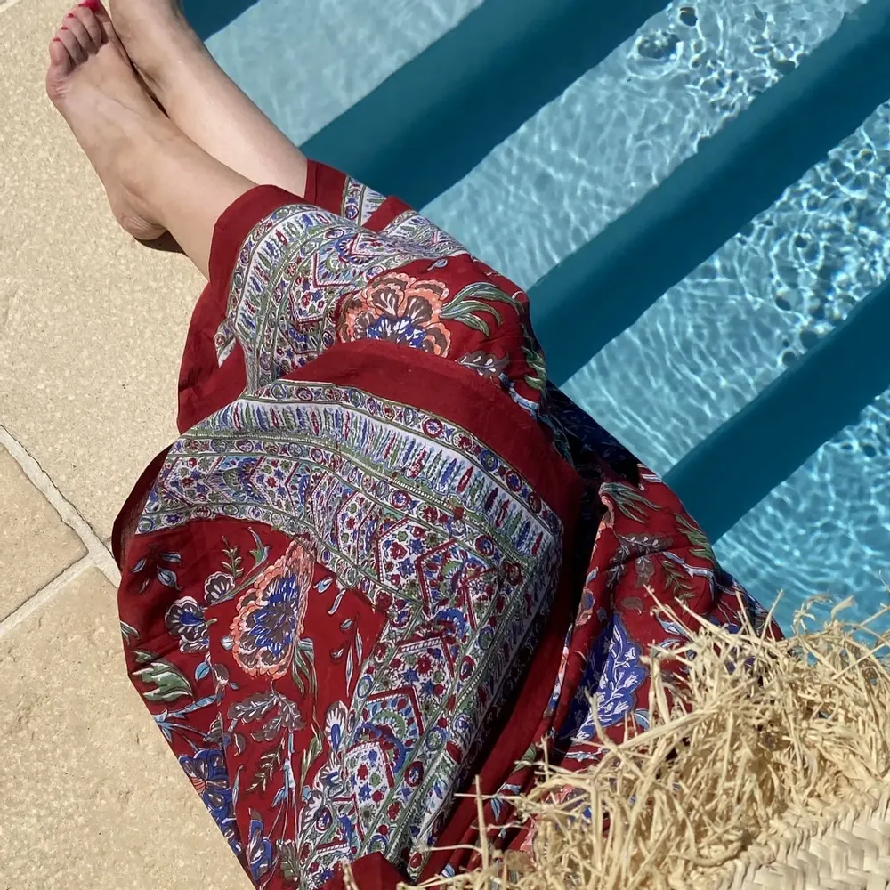 Sarongs - Blockprinted cotton veil - MAISON LILO