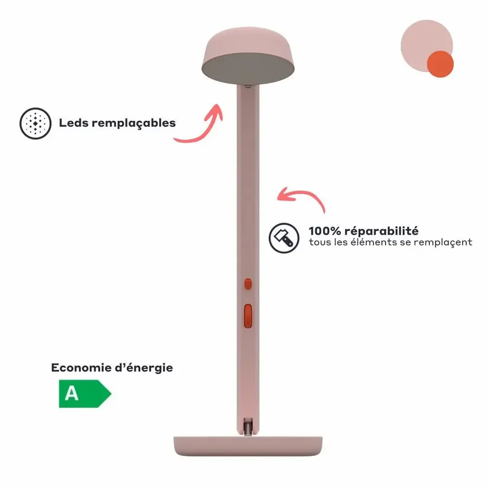 Design objects - Polux Lamp - Pastel Pink & Coral - LUMINAIRES POLUX