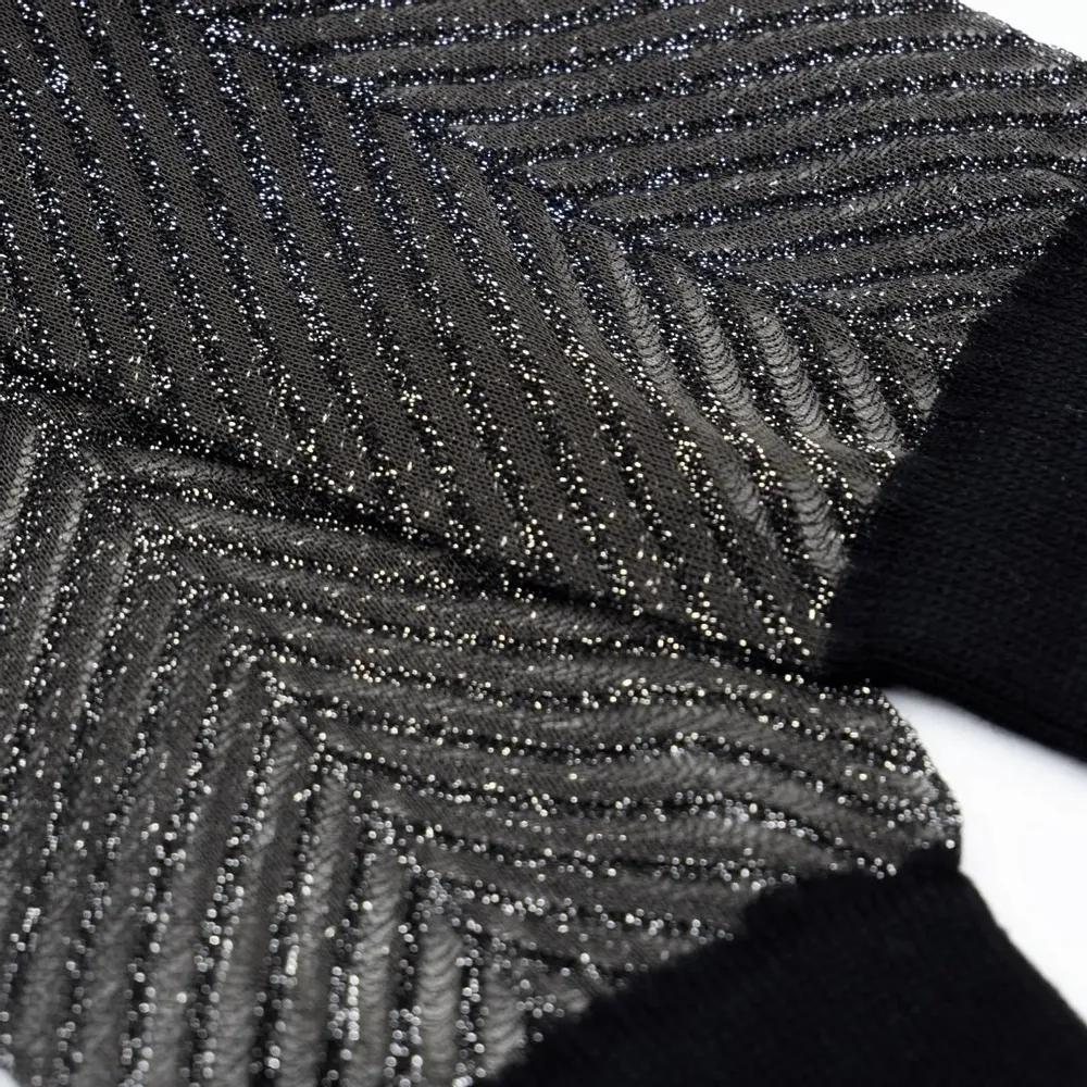 Cadeaux - Sapin Argentée 36-38 : chaussettes transparentes paillettées - ATELIER ST EUSTACHE