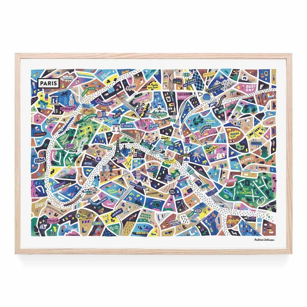 Poster - Paris Paname - LIFE ON MAPS