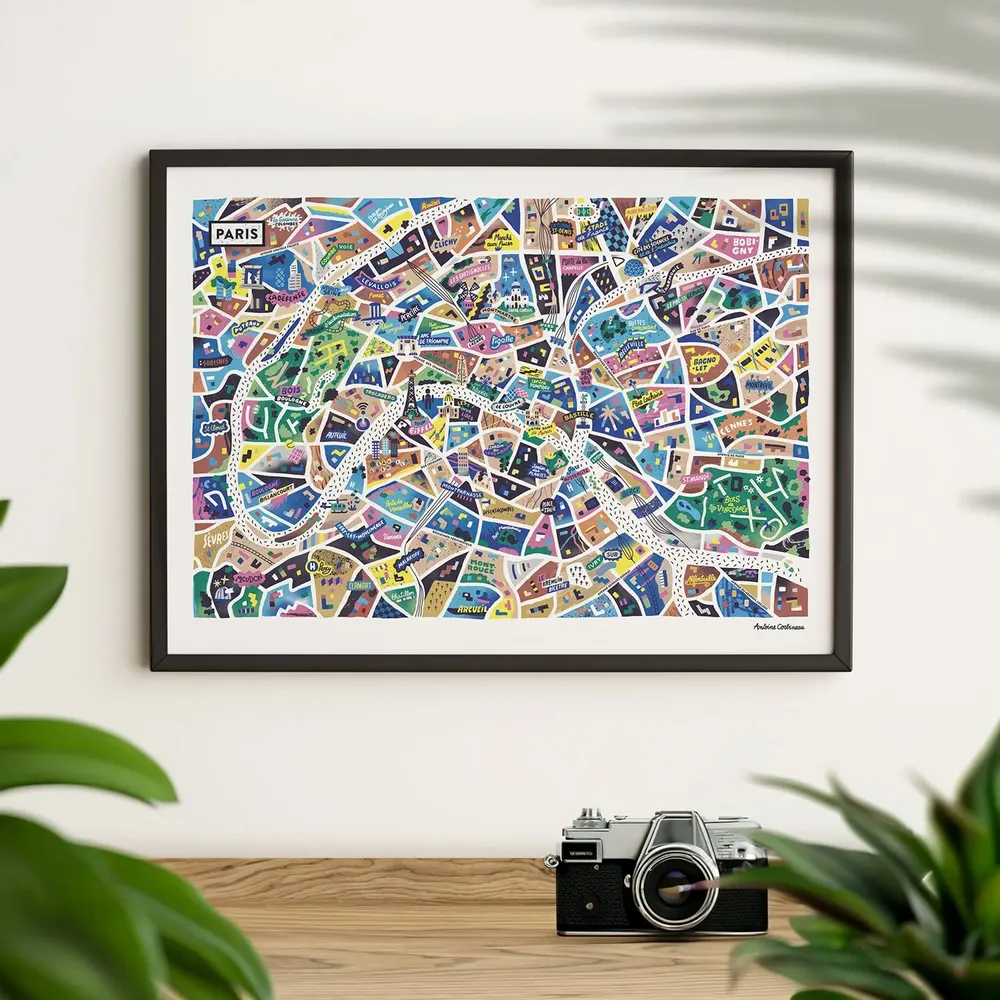 Poster - Paris Paname - LIFE ON MAPS