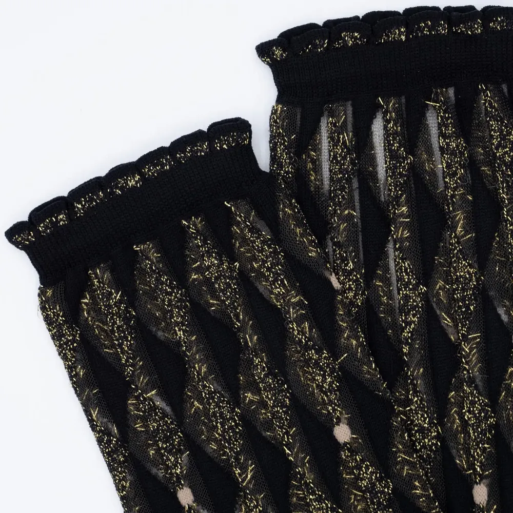 Cadeaux - Arlecchino Dorée 39-41 : chaussettes transparentes fêtes - ATELIER ST EUSTACHE