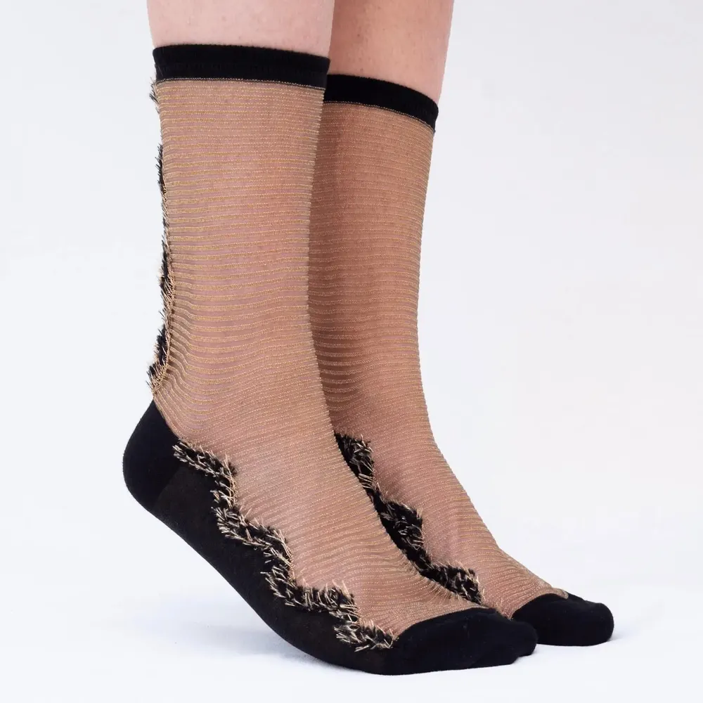 Gifts - Frangia Dorée 39-41 : festive transparent socks - ATELIER ST EUSTACHE