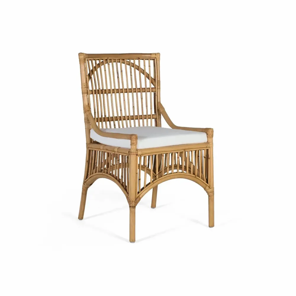 Chaises - Lot de 2 chaises en rotin avec coussins rembourrés - GINER Y COLOMER