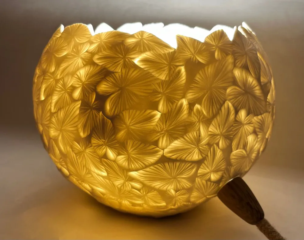 Ceramic - Organic table lamp - ATELIER SUR LA RIVIERE - SYLVAIN FEZZOLI