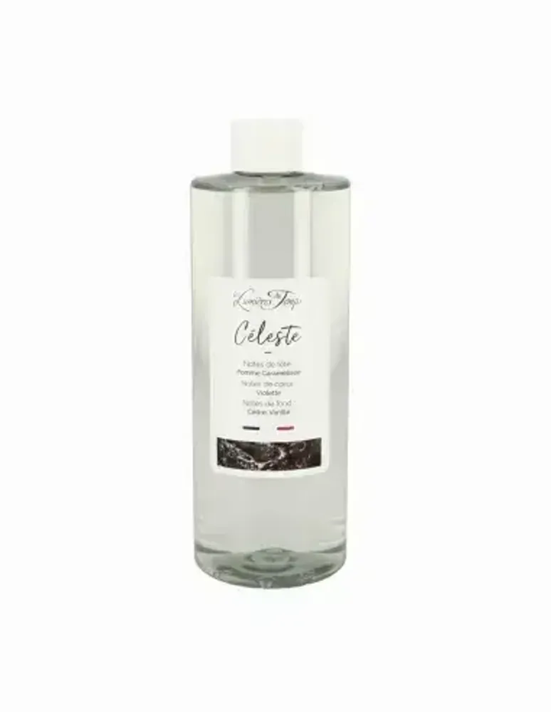 Scent diffusers - Celestial Fragrance Diffuser Refill 400 ml Cashmere (with rattans) - LES LUMIERES DU TEMPS