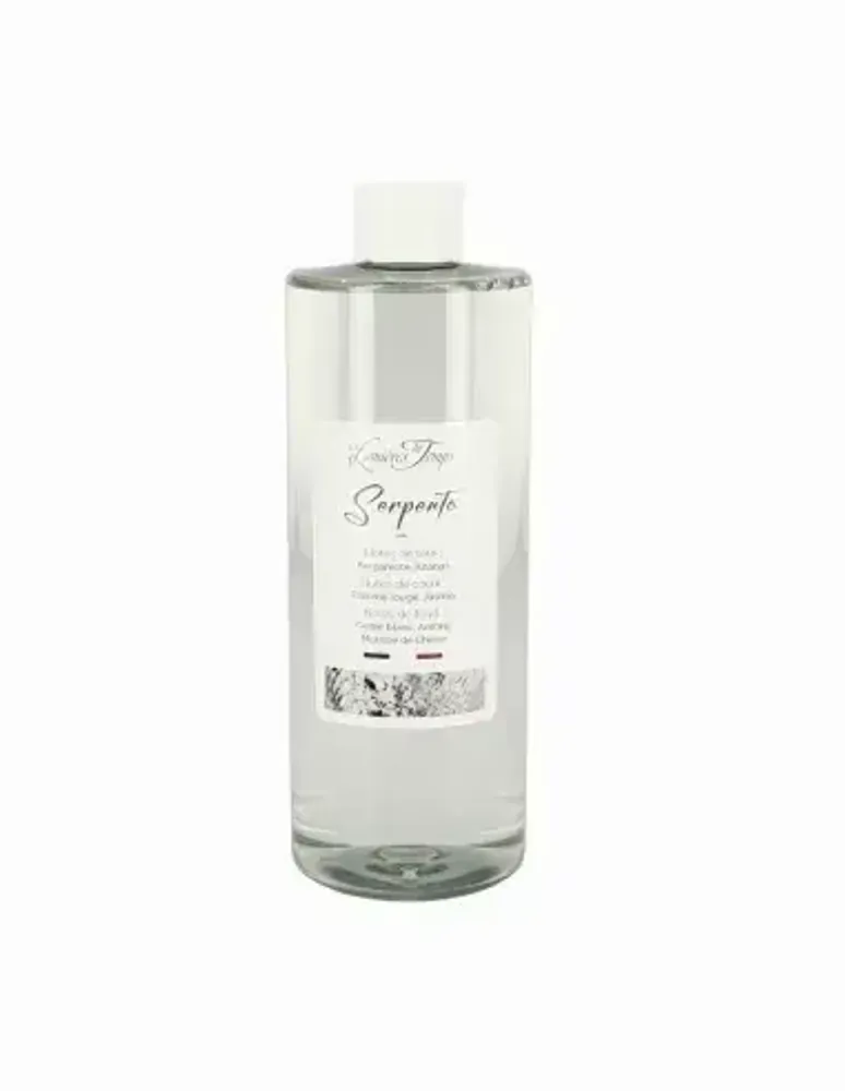 Diffuseurs de parfums - Recharge Diffuseur de Parfum Serpento 400 ml Cèdre Blanc (avec rotins) - LES LUMIERES DU TEMPS