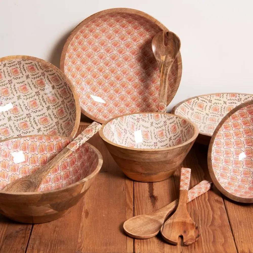 Plats et saladiers - Collection Rangoli Manguier - TABLE PASSION / BASTIDE 1880