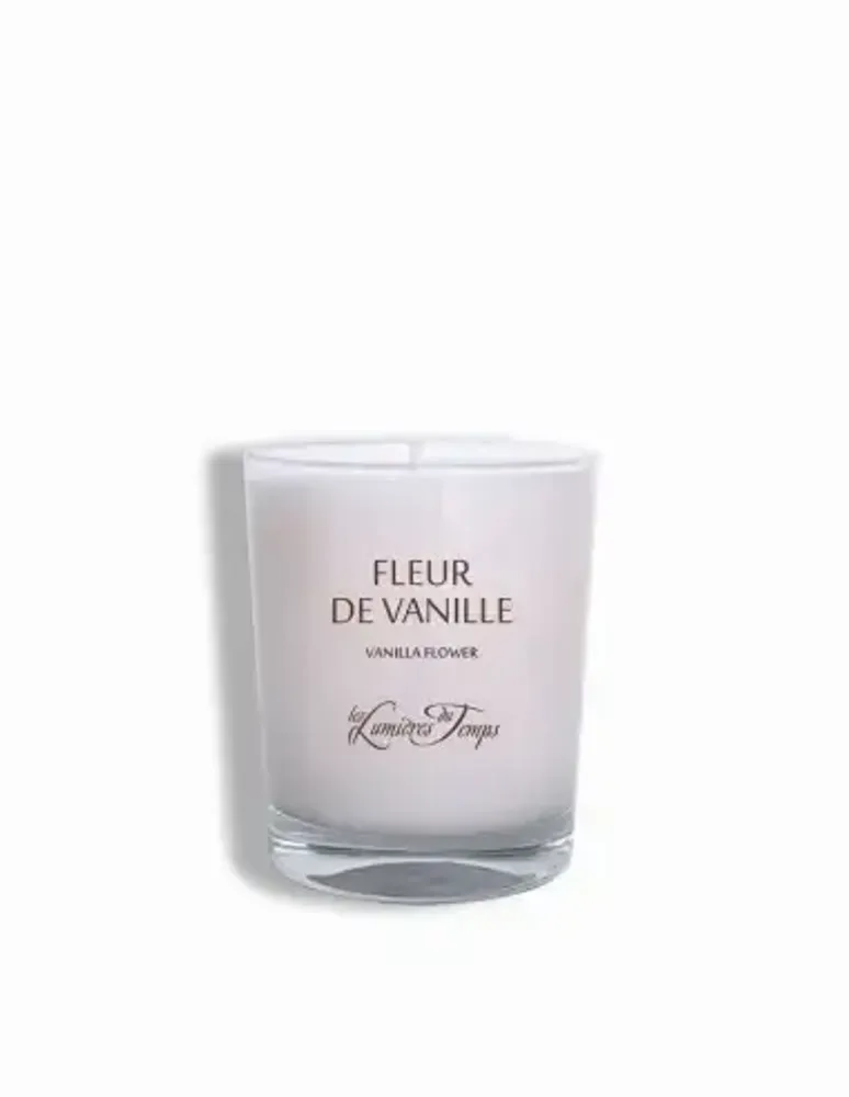 Bougies - Bougie végétale 180 gr Fleur de Vanille - LES LUMIERES DU TEMPS