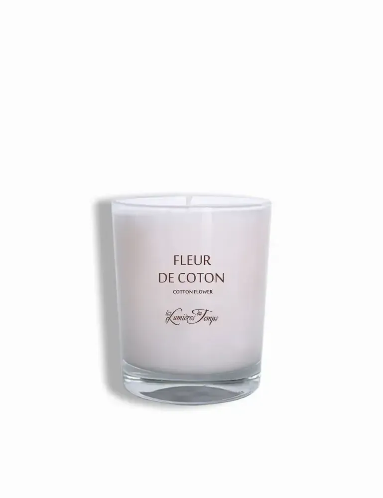 Candles - 180g Cotton Flower Vegetable Candle - LES LUMIERES DU TEMPS