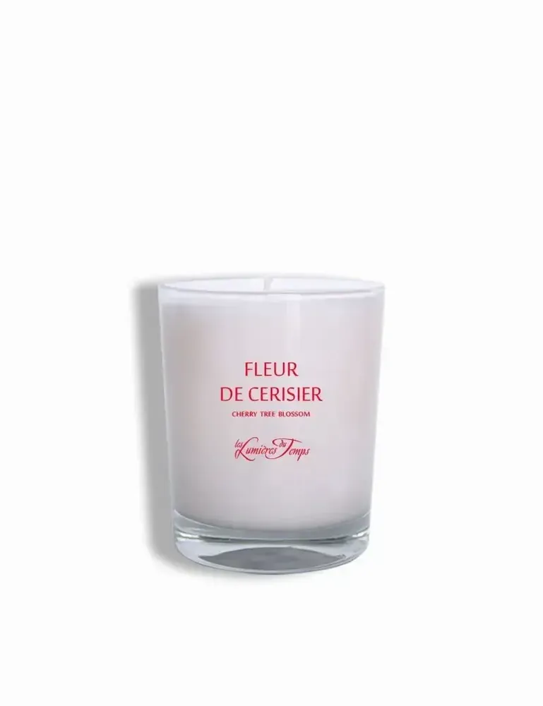Candles - 180g Cherry Blossom Vegetable Candle - LES LUMIERES DU TEMPS
