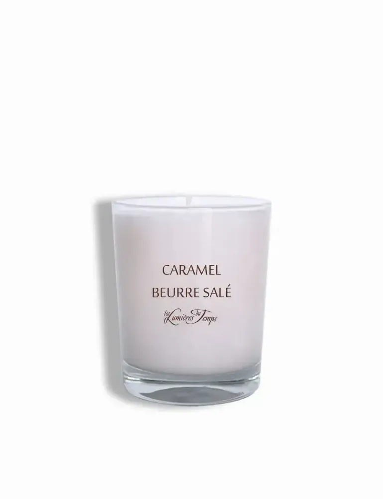 Bougies - Bougie végétale 180 gr Caramel - LES LUMIERES DU TEMPS