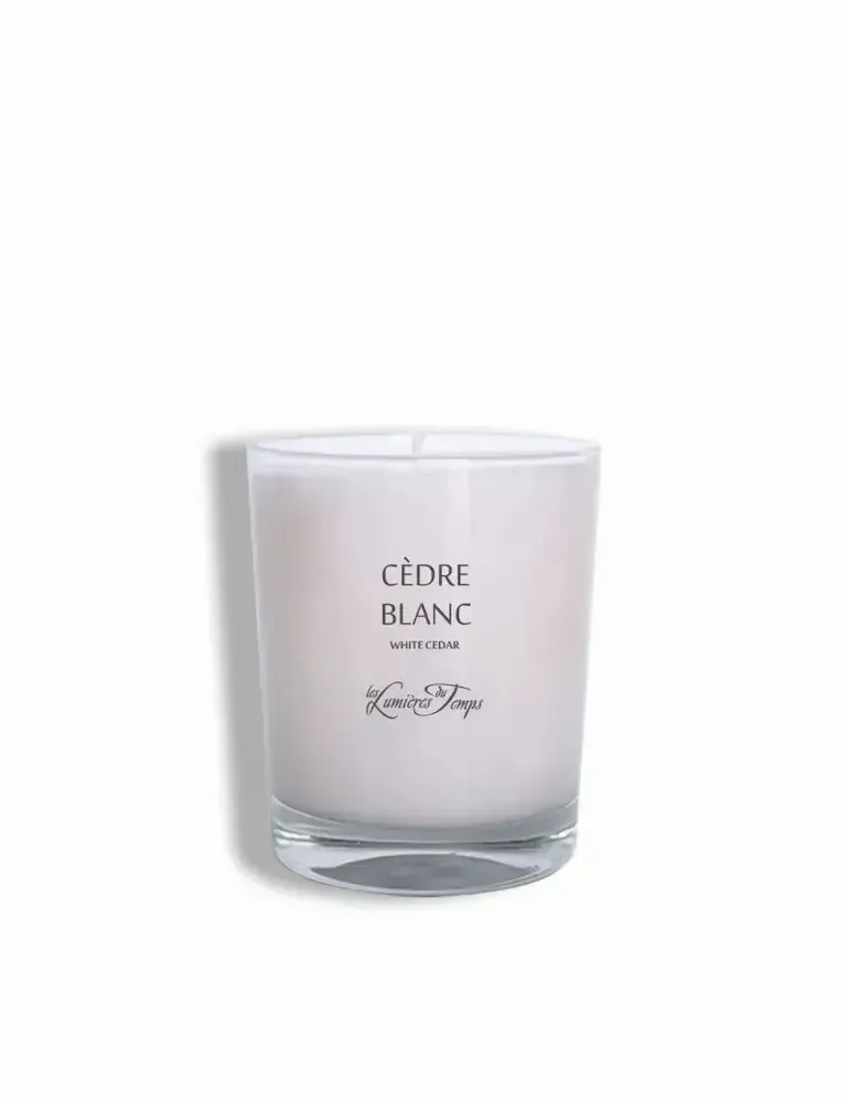 Bougies - Bougie végétale 180 gr Cèdre Blanc - LES LUMIERES DU TEMPS