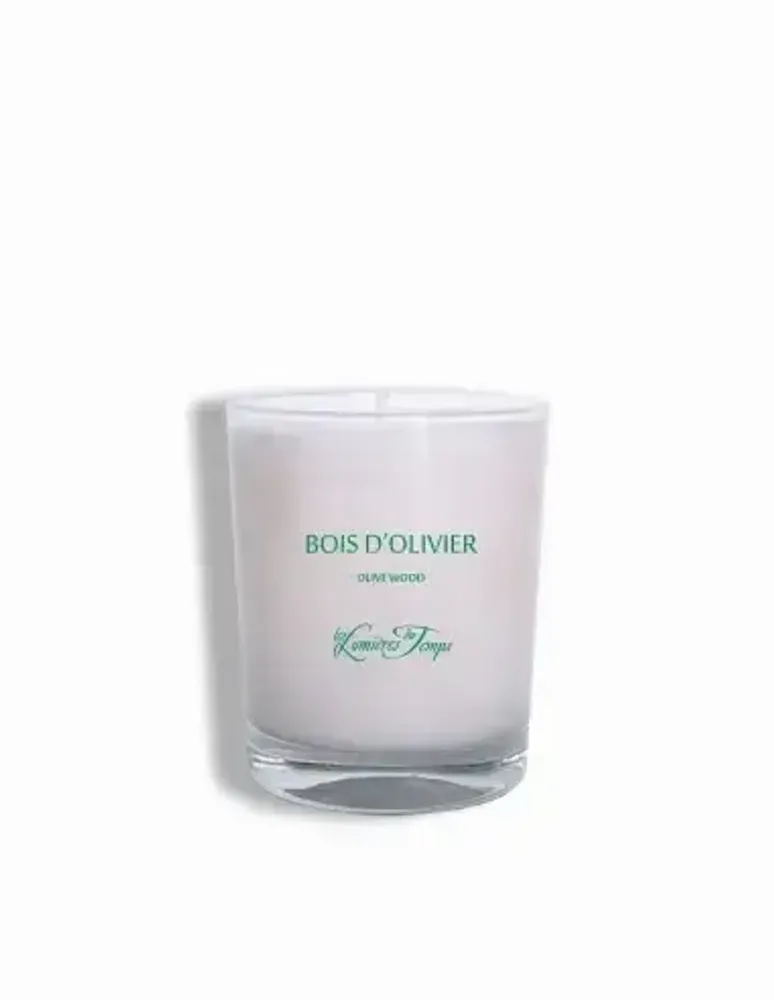 Bougies - Bougie végétale 180 gr Bois d'Olivier - LES LUMIERES DU TEMPS