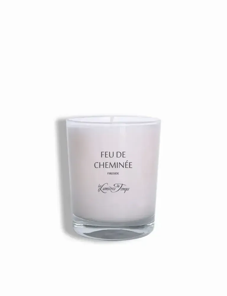 Bougies - Bougie végétale 180 gr Feu de Cheminée - LES LUMIERES DU TEMPS