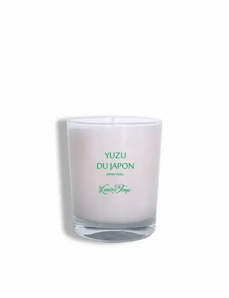 Bougies - Bougie végétale 180 gr yuzu du Japon - LES LUMIERES DU TEMPS