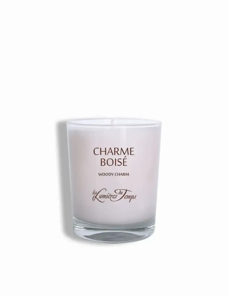 Bougies - Bougie végétale 180 gr Charme Boisé - LES LUMIERES DU TEMPS