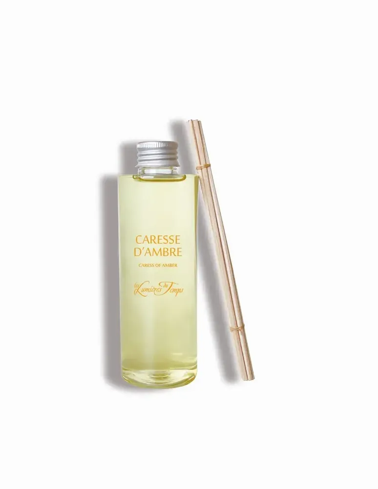 Scent diffusers - Refill (with rattans) for 200 ml Caresse d'Ambre Fragrance Diffuser - LES LUMIERES DU TEMPS