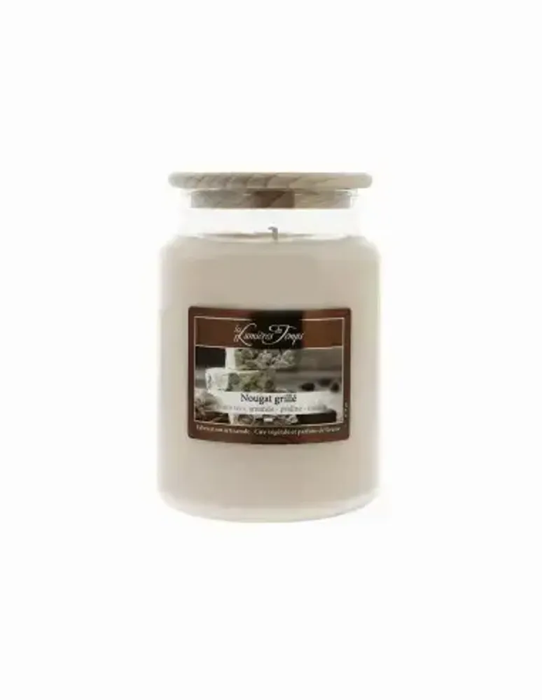 Bougies - Bougie Cire Colorée 670 g Nougat Grillé - LES LUMIERES DU TEMPS