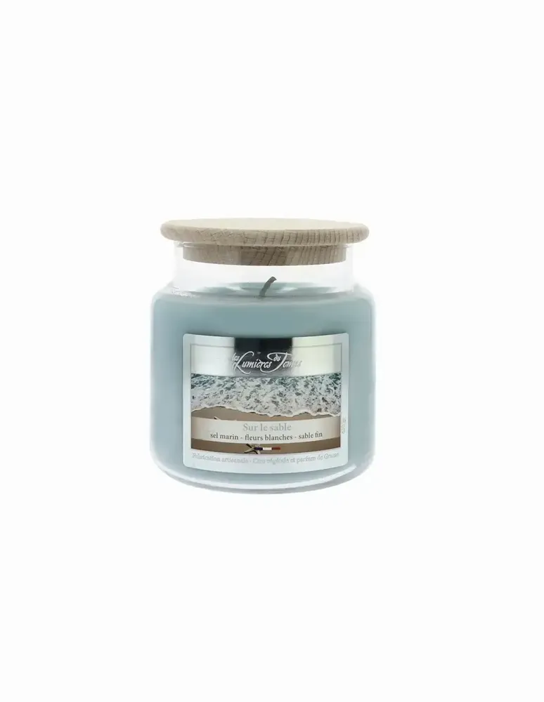 Candles - Colored Wax Candle 430 g On the Sand - LES LUMIERES DU TEMPS