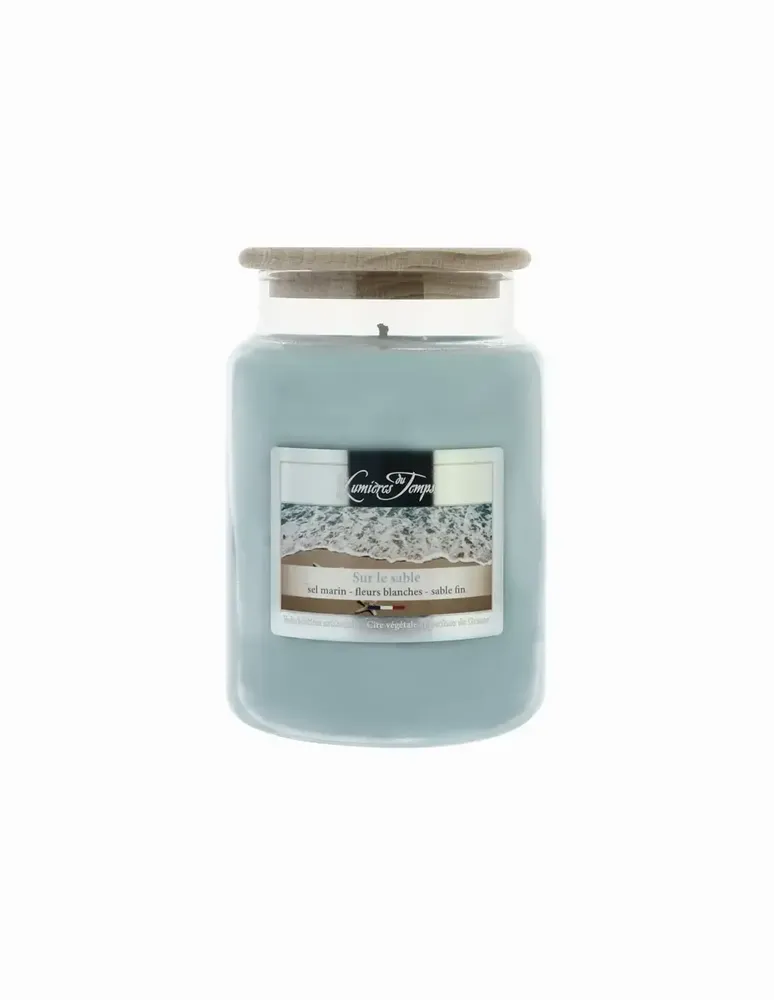 Bougies - Bougie Cire Colorée 670 g Sur le Sable - LES LUMIERES DU TEMPS