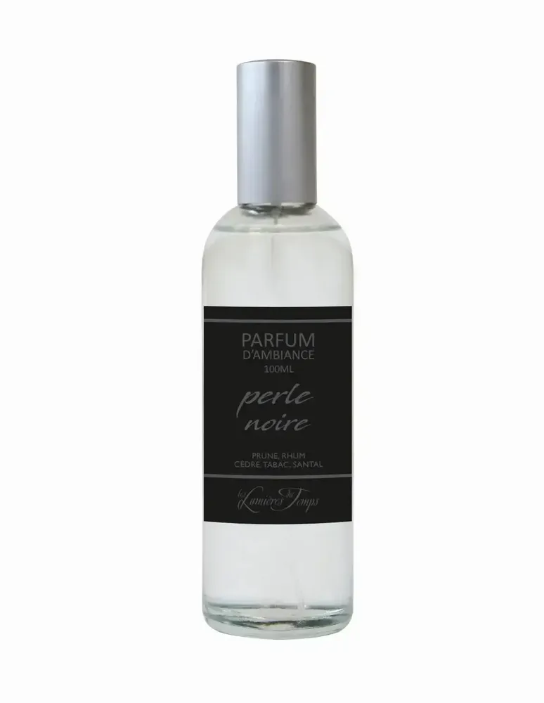 Diffuseurs de parfums - Vaporisateur d'Ambiance Perle 100 ml Noire - LES LUMIERES DU TEMPS