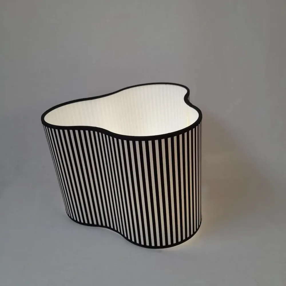 Blinds - Lampshade rectangular black and white stripes - pyramids - cylinders - CÔTE OUEST DÉCO - PRO