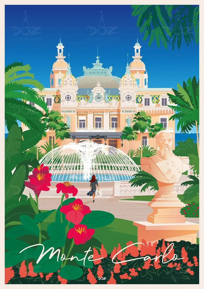 Poster - DOZ Monte-Carlo, Monaco poster - LA MAISON JOSÉPHINE