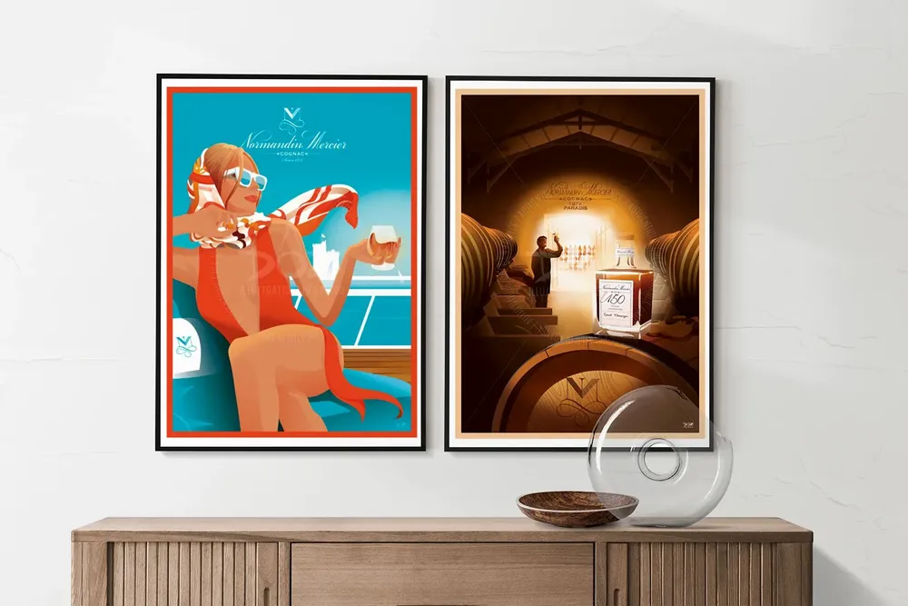 Affiches - Affiche DOZ - Cognac Normandin-Mercier - Paradis - LA MAISON JOSÉPHINE