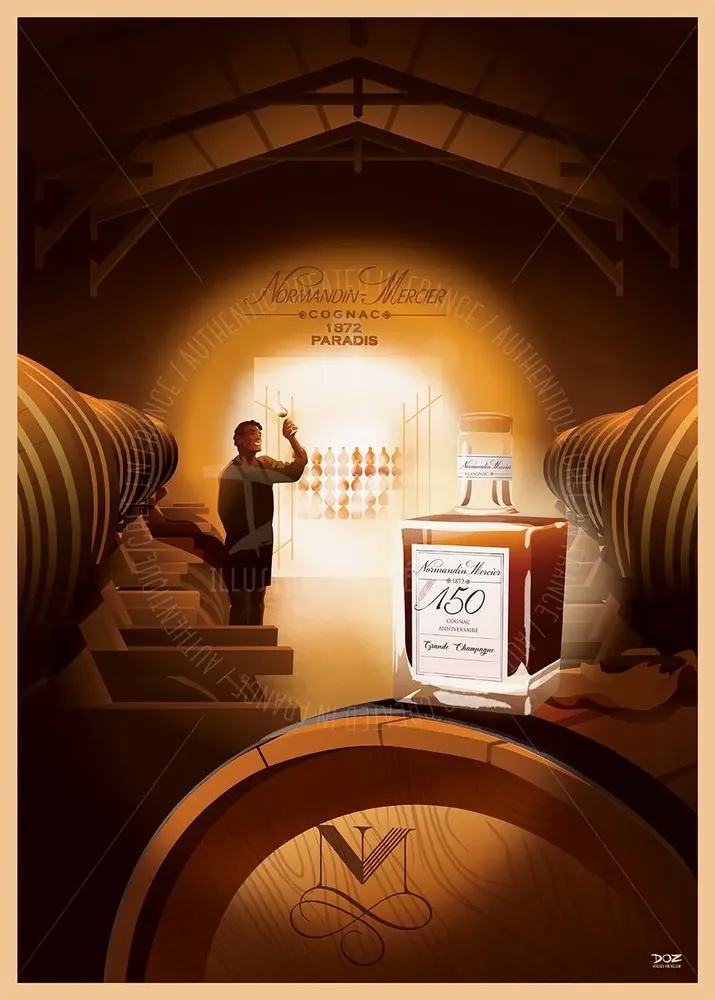 Affiches - Affiche DOZ - Cognac Normandin-Mercier - Paradis - LA MAISON JOSÉPHINE