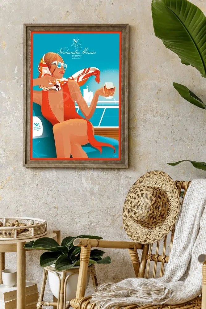 Affiches - Affiche DOZ - Cognac Normandin-Mercier - Paradis - LA MAISON JOSÉPHINE