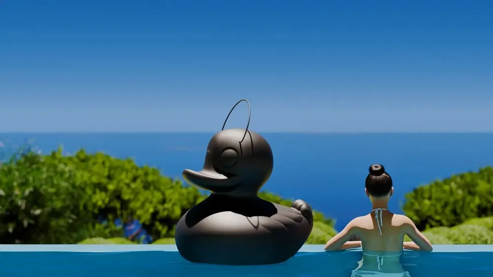 Decorative objects - The MEGADUCK floating sculpture - GOODNIGHT LIGHT