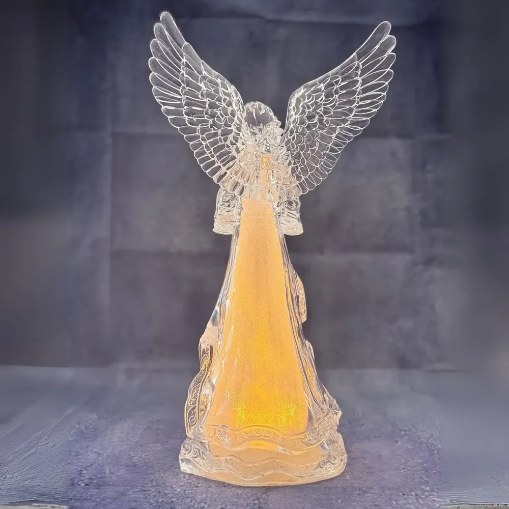 Nativity scenes and santons - Christmas LED Crystal Angel – Color-Changing RGB Glow - BLUE STAR B.V.