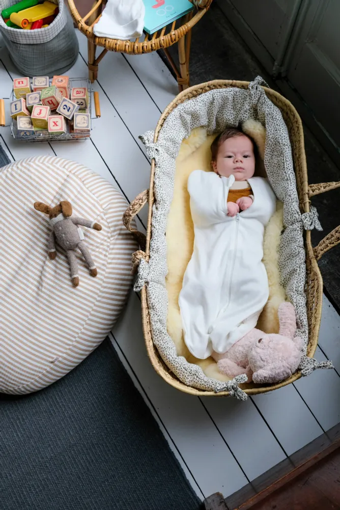 Childcare  accessories - Pointelle swaddler — Swaddling sleeping bag - TANTE REINE