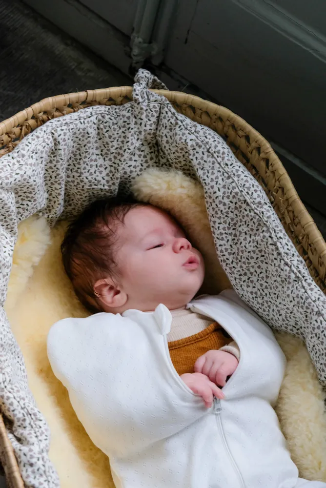 Childcare  accessories - Pointelle swaddler — Swaddling sleeping bag - TANTE REINE