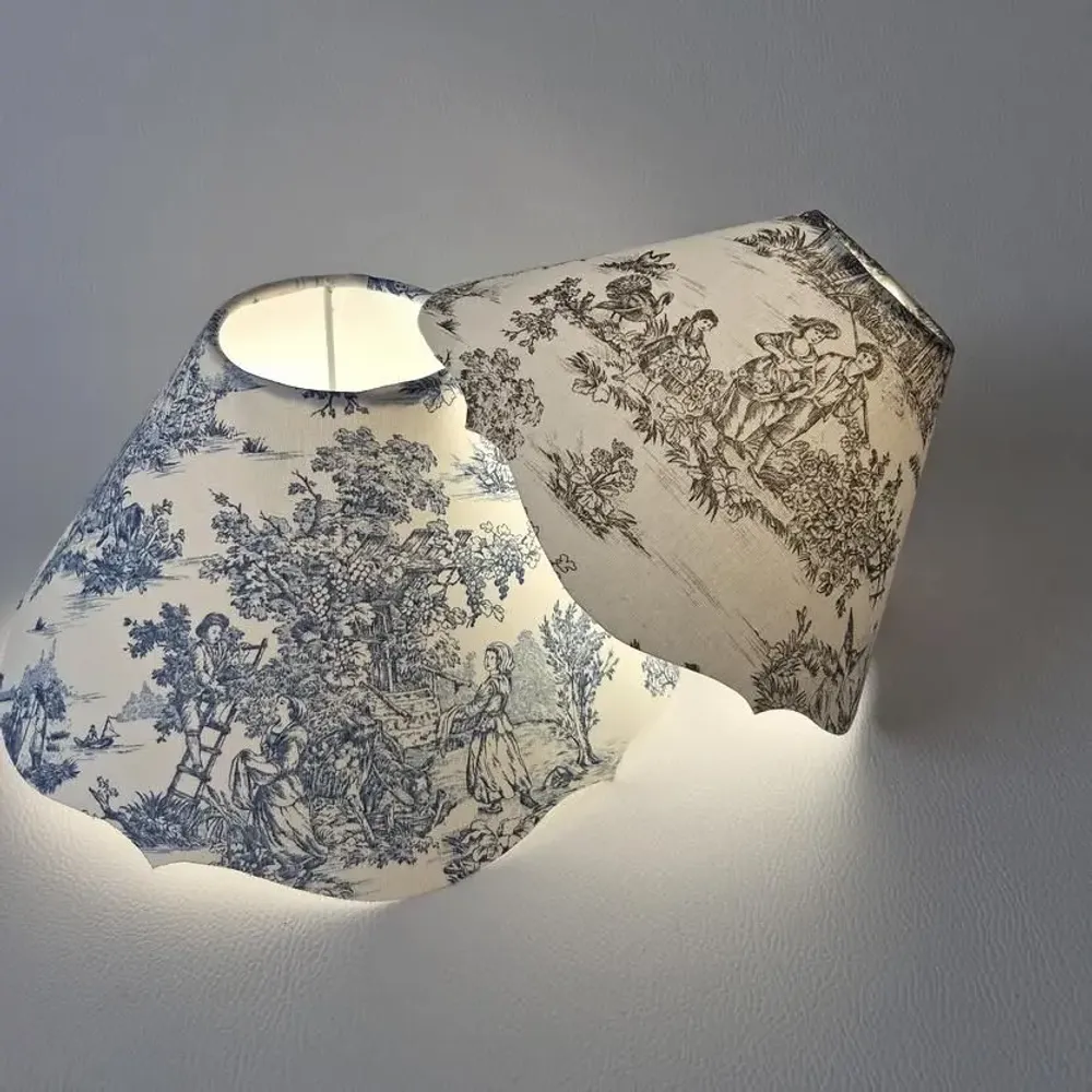 Abat-jours - Abat jour en TOILE DE JOUY - CÔTE OUEST DÉCO - PRO