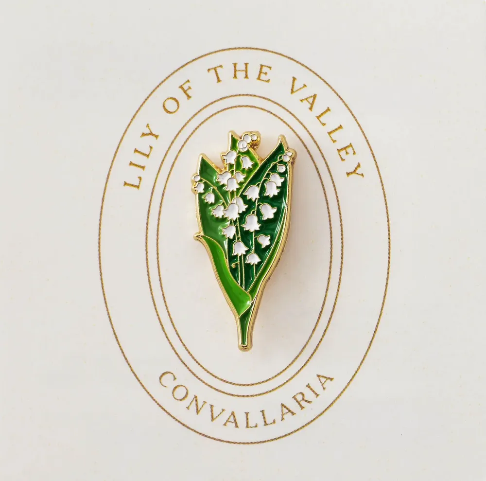Brooches - Pin Lily of the valley - PINPINPIN.IT